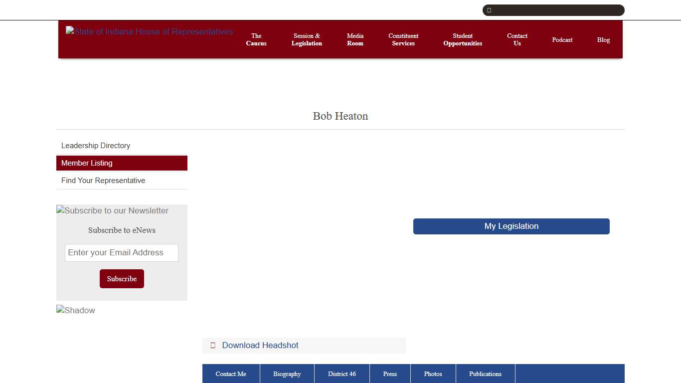 Bob Heaton | State of Indiana House of Representatives